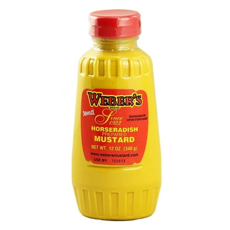 Buffalo's Own Weber's Brand Horseradish Mustard Squeeze Bottle 12oz