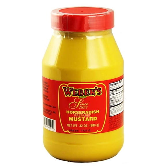 Buffalo's Own Weber's Brand Original Horseradish Mustard 32oz.