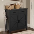 thumbnail image 1 of 31" Buffet Cabinet, Wood Accent Storage Table with 2 Doors, 2 Drawers, Adjustable Shelf, Modern Coffee Bar Station for Living Room, Entryway, Hallway, 1 of 7