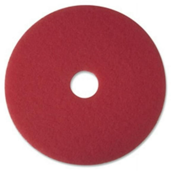 Buffer Pad, Removes Scuff Marks, 20 in., 5-CT, Red