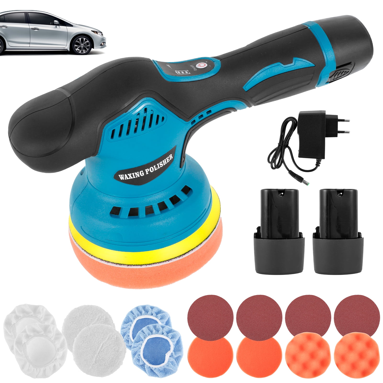 Buffer Polisher 12V Cordless Battery Powered Electric Polishing Machine