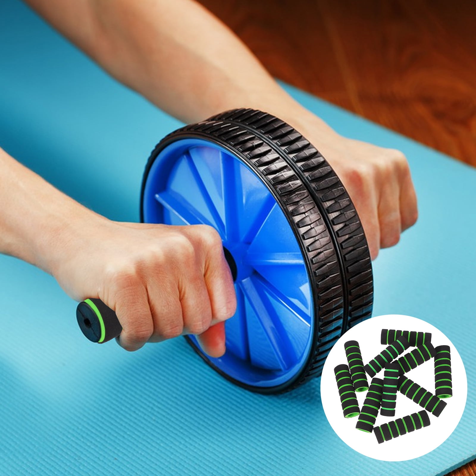 Beaupretty Exercise Equipment Sponge Covers Green 10Pcs 4.3x1.3x0.8In ...