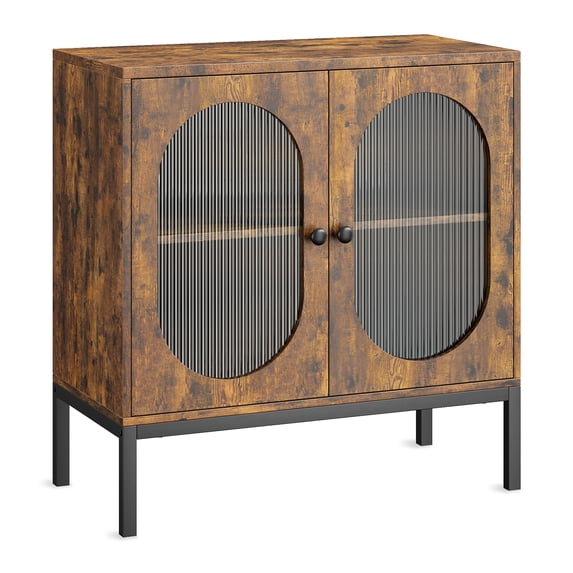Buffet Cabinet Rattan Storage Cabinet with Doors and Shelves, Accent Cabinet Sideboard, Wood Console Cabinet with Storage Entryway Cabinet for Living Room, Dining Room, Hallway