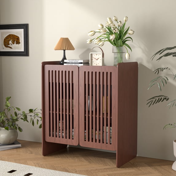 Buffet Cabinet Sideboard, Modern Sideboard Buffet Table with Drawer, Fluted Sideboard Buffet Cabinet