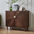 thumbnail image 1 of siuwant ​39.4" Mid Century Modern Buffet Cabinet with 2 Doors, Large Storage Sideboard for Kitchen, Dining Room, Walnut Finish​, 1 of 9