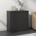 thumbnail image 1 of Buffet Cabinet with 2 Doors, Coffee Bar Cabinet with Adjustable Shelf, Modern Kitchen Buffet Sideboard with Storage for Living Room, Kitchen, Black, 1 of 10