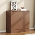 thumbnail image 1 of Buffet Cabinet with 2 Doors, Coffee Bar Cabinet with Adjustable Shelf, Modern Kitchen Buffet Sideboard with Storage for Living Room, Kitchen, Walnut, 1 of 9