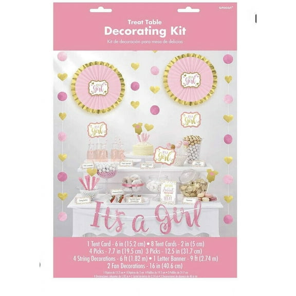 Amscan Pink Buffet Decorating Kit - 23 Pieces