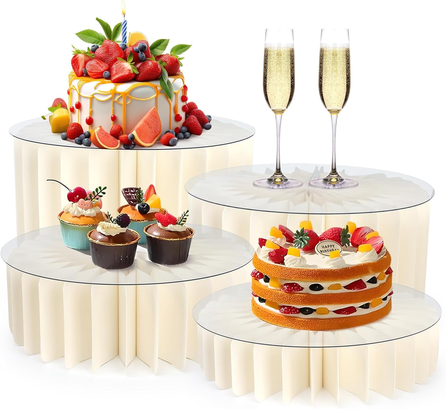 Buffet Risers Food Risers for Buffet Table Acrylic Risers Display ...