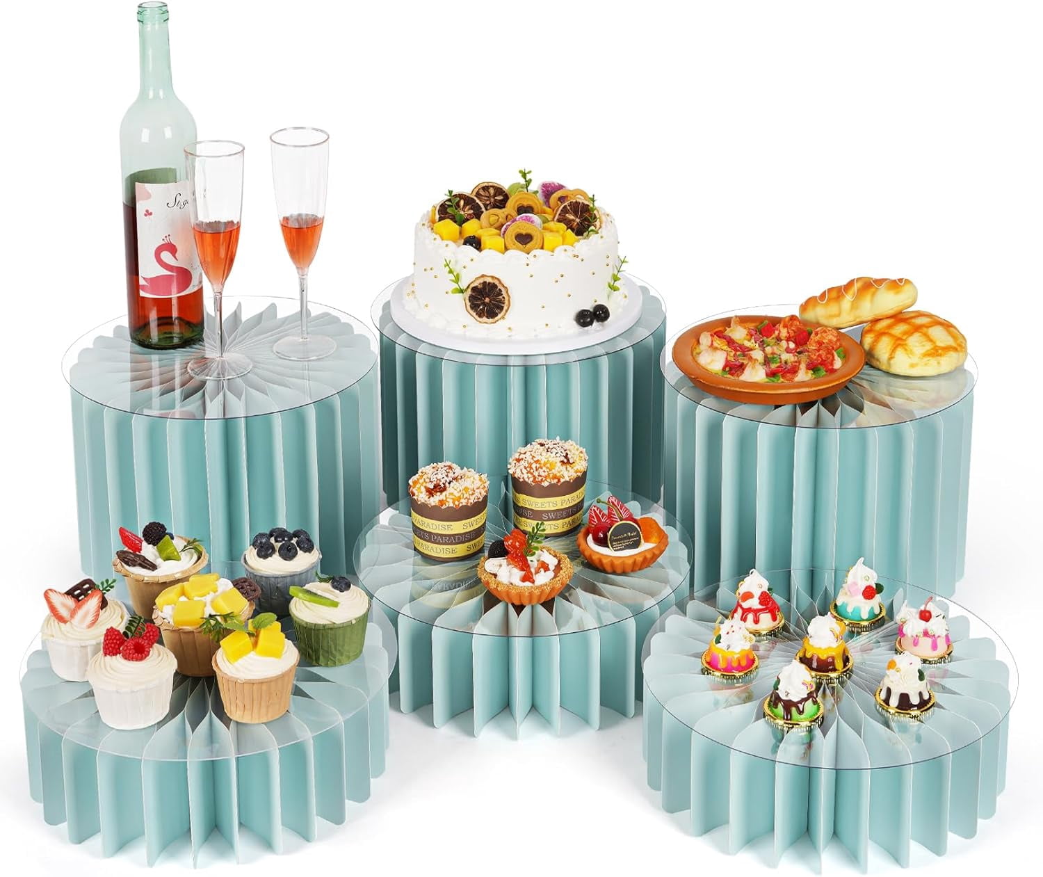 W Riser On Buffet Buffet Risers, Food Risers for Buffet Table Cardboard Food Display ...