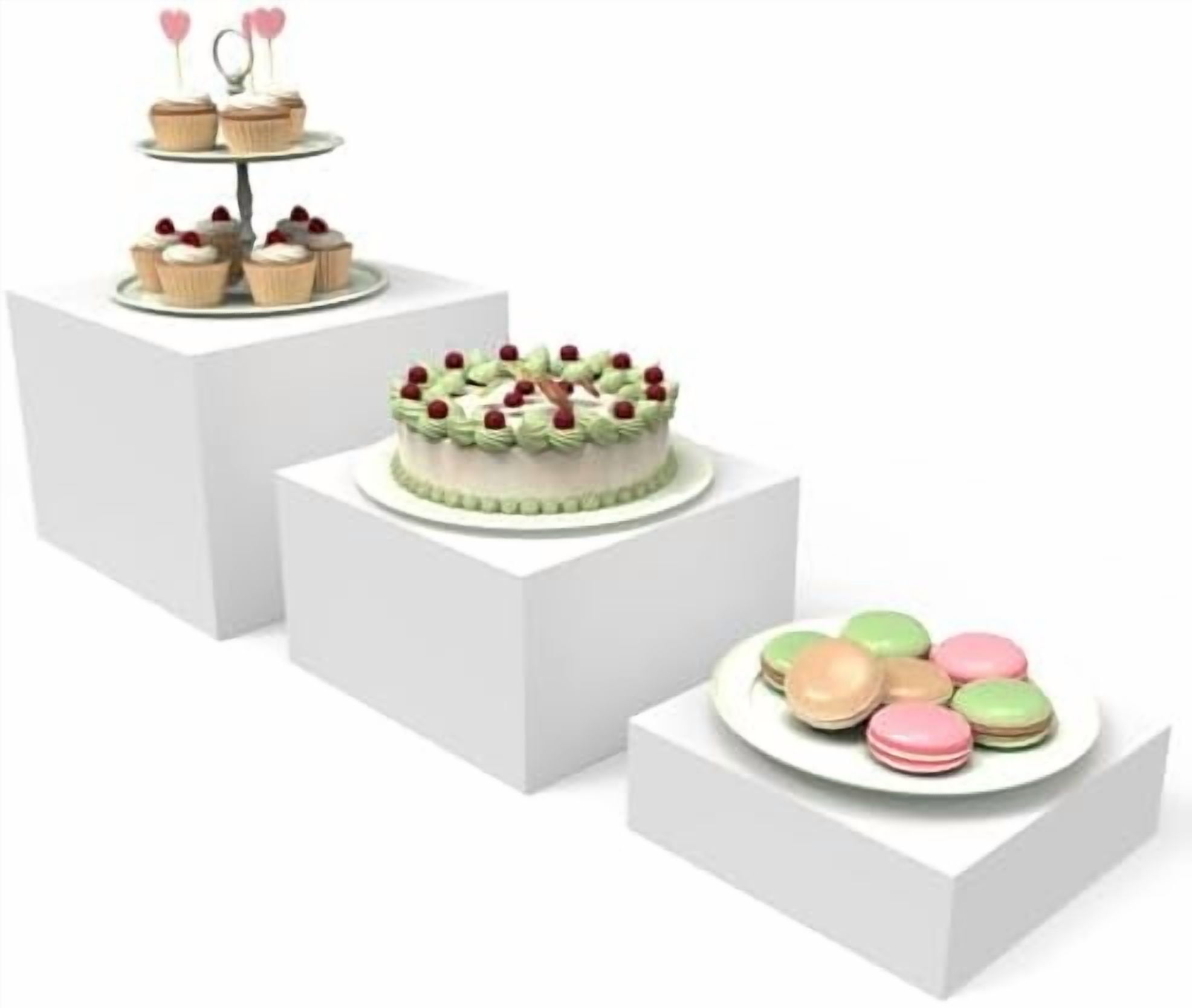 Buffet Risers, Food Risers for Buffet Table, Display Stand Shelf for ...