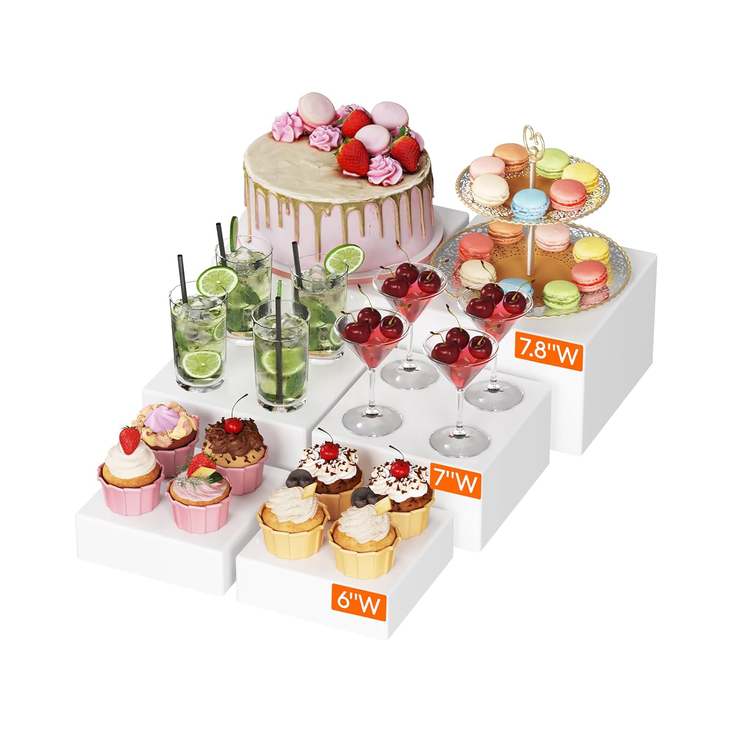 W Riser On Buffet Buffet Risers and Stands Up to 7.8