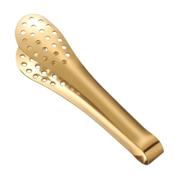 Buffet Serving Tongs，Serving Utensil Tongs for Food Ice Salad Buffet Barbecue Cookies, Appetizers, Tea, Coffee Bar Gold S