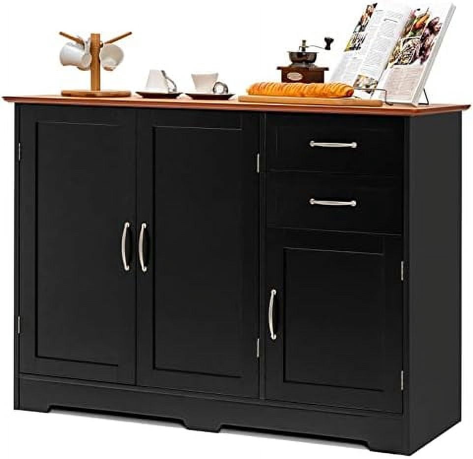 Buffet Sideboard Credenza Cabinet Console Table Kitchen Dining Room Organizer Entryway Cupboard ...