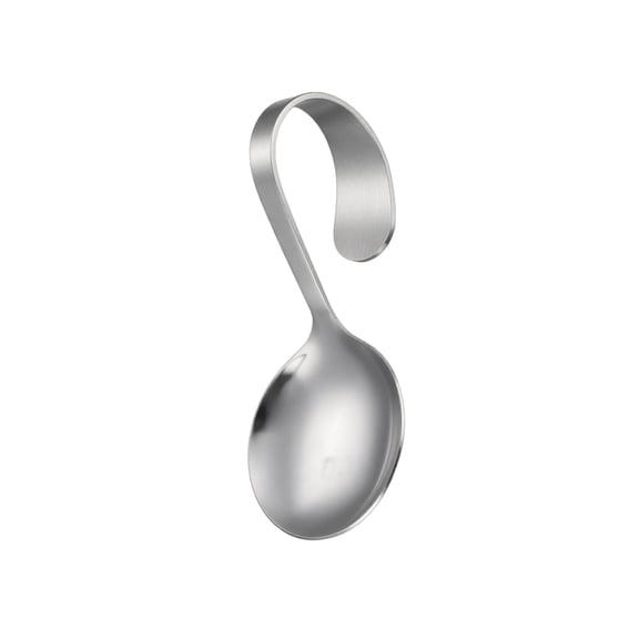 Buffet Spo, Stainless Steel Bent Handle Serving Spoon, Seafood Sushi Serving Utensil, Western Tableware, Heavy Duty Catering Server for Party A869_Multicolor