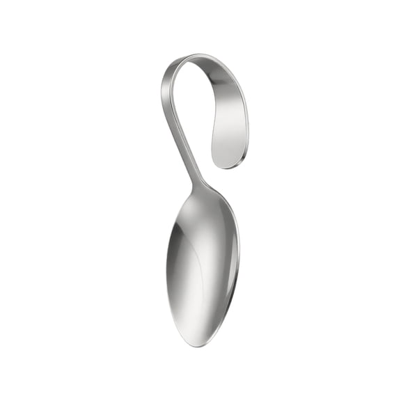 Buffet Spo, Stainless Steel Bent Handle Serving Spoon, Seafood Sushi Serving Utensil, Western Tableware, Heavy Duty Catering Server for Party A870_Multicolor