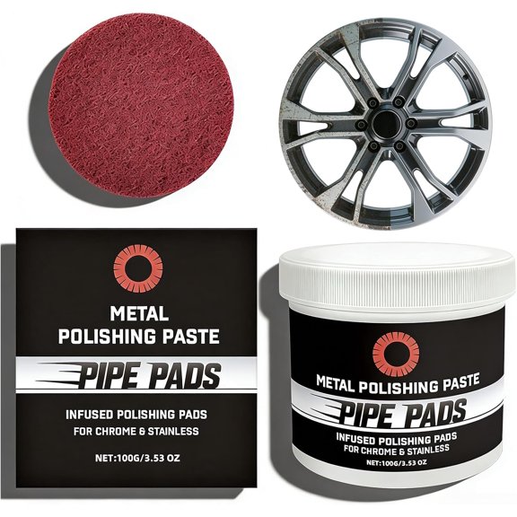 Buffing & Finishing Care Set – Achieve a Brilliant Shine with Ease, Metal Scratch Removal Kit - Clean Scratches, Easy Operation, Suitable for Cars, Furniture and Metals