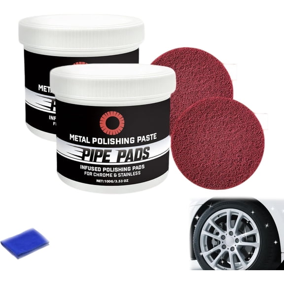 Buffing & Finishing Care Set  Achieve A Brilliant Shine With Ease, Stainless Steel Scratch Remover Kit, Metal Cleaner Scratch Remover Kit, For Cars, Furniture & Metal