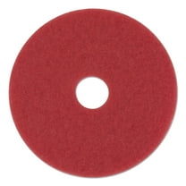 Buffing Floor Pads, 13" Diameter, Red, 5/carton | Bundle of 5 Cartons