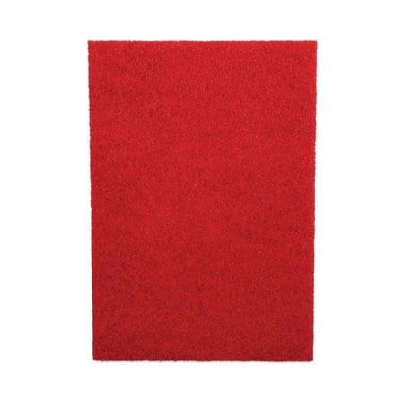Buffing Floor Pads, 20 x 14, Red, 10/Carton | Bundle of 2 Cartons