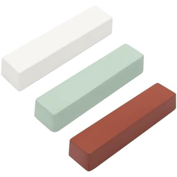 Buffing Polishing  Compounds 12 Oz. Kit -  Fine/White Medium/Red Coarse - 3