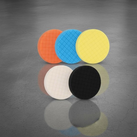 Buffing Polishing Pads for Backing Plate, Compound Buffing Sponge Pads for Car Buffer Polisher Compounding, Polishing and Waxing
