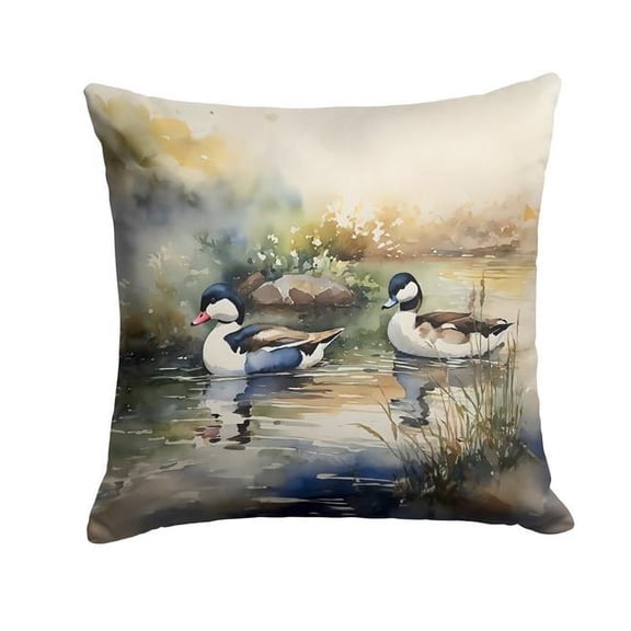 Bufflehead Throw Pillow 18 in x 18 in