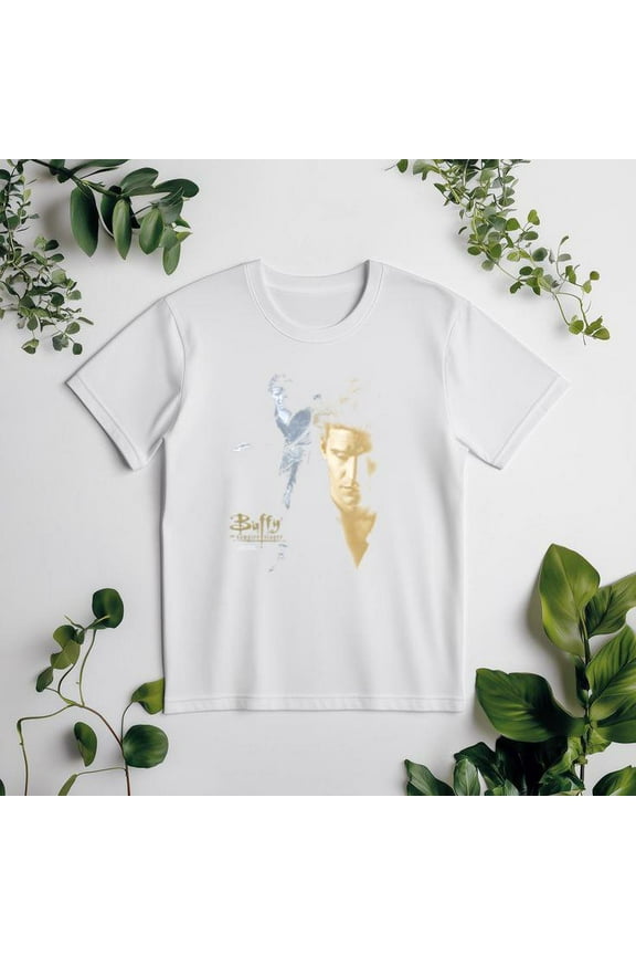 Buffy The Vampire Slayer & Angel Vintage 90s TV Show Graphic Unisex tee V50498, for men & women, up to size 5XL