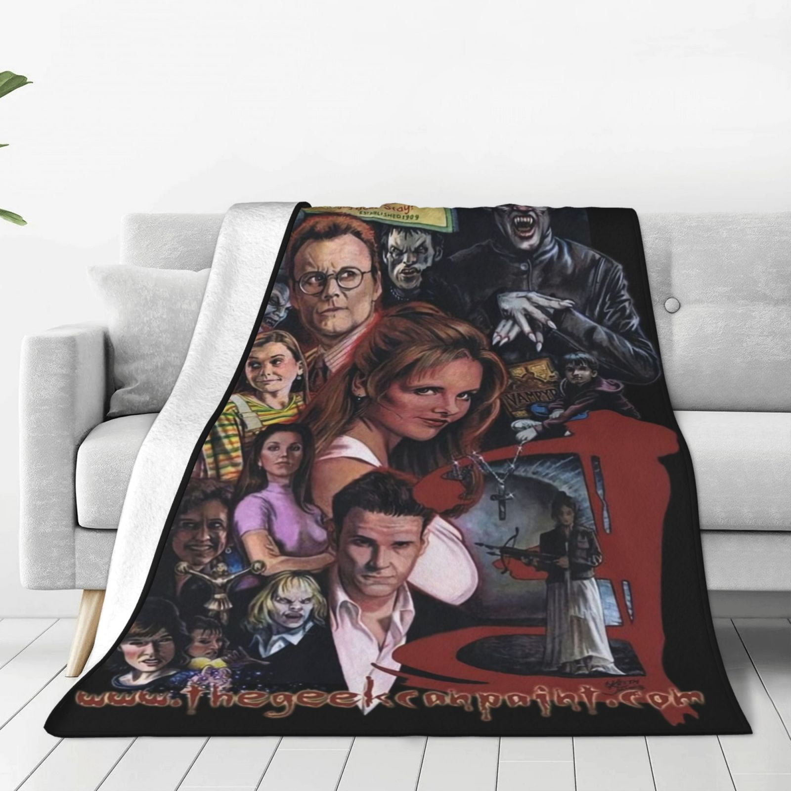 Buffy The Vampire Slayer Movie Throw Blankets Character Ultra Soft Fleece Flannel Blanket For Living Room Couch Bed