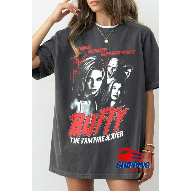 Buffy The Vampire Slayer Shirt, Horror Movie Tee, Sunnydale Razorback ...