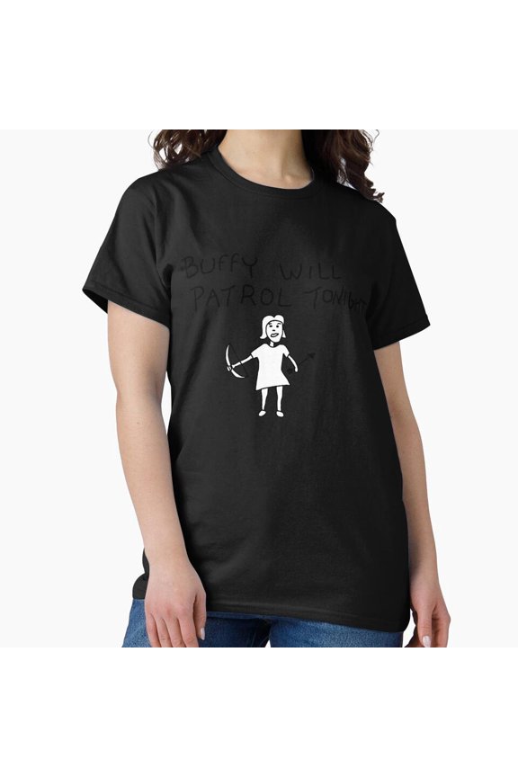 Buffy Will Patrol Tonight H3515, Premium Unisex Tee – Extended Sizes Up to 5XL