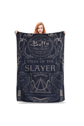 Buffy the Vampire Slayer Plush Blanket - Ultra-Soft Micro Fleece, All-Season Cozy Throw, Digital Print Buffyverse Design for Home, Office, Sofa, Bed