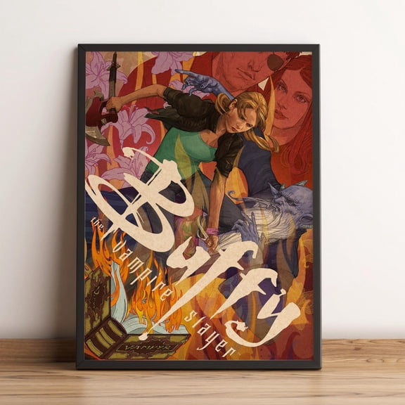 Buffy the Vampire Slayer Poster, Wall Art, TV Series Print, TV Show Poster Unframed Size 24''x36'' GooGate