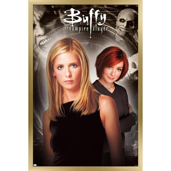 Buffy the Vampire Slayer - Season 4 One Sheet Wall Poster, 14.725" x 22.375", Framed
