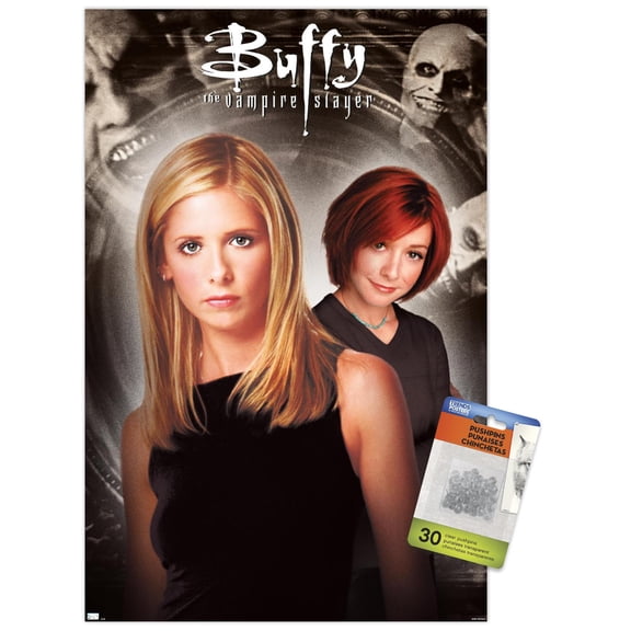 Buffy the Vampire Slayer - Season 4 One Sheet Wall Poster with Push Pins, 14.725" x 22.375"