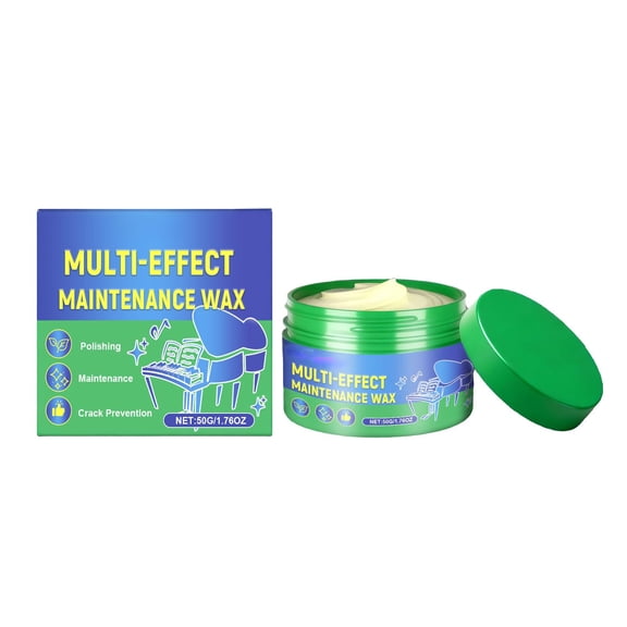 Bufgaceh 50g Instrument Care Wax Gentle Cleaner and Polish for Wood Brass and Lacquer Surfaces