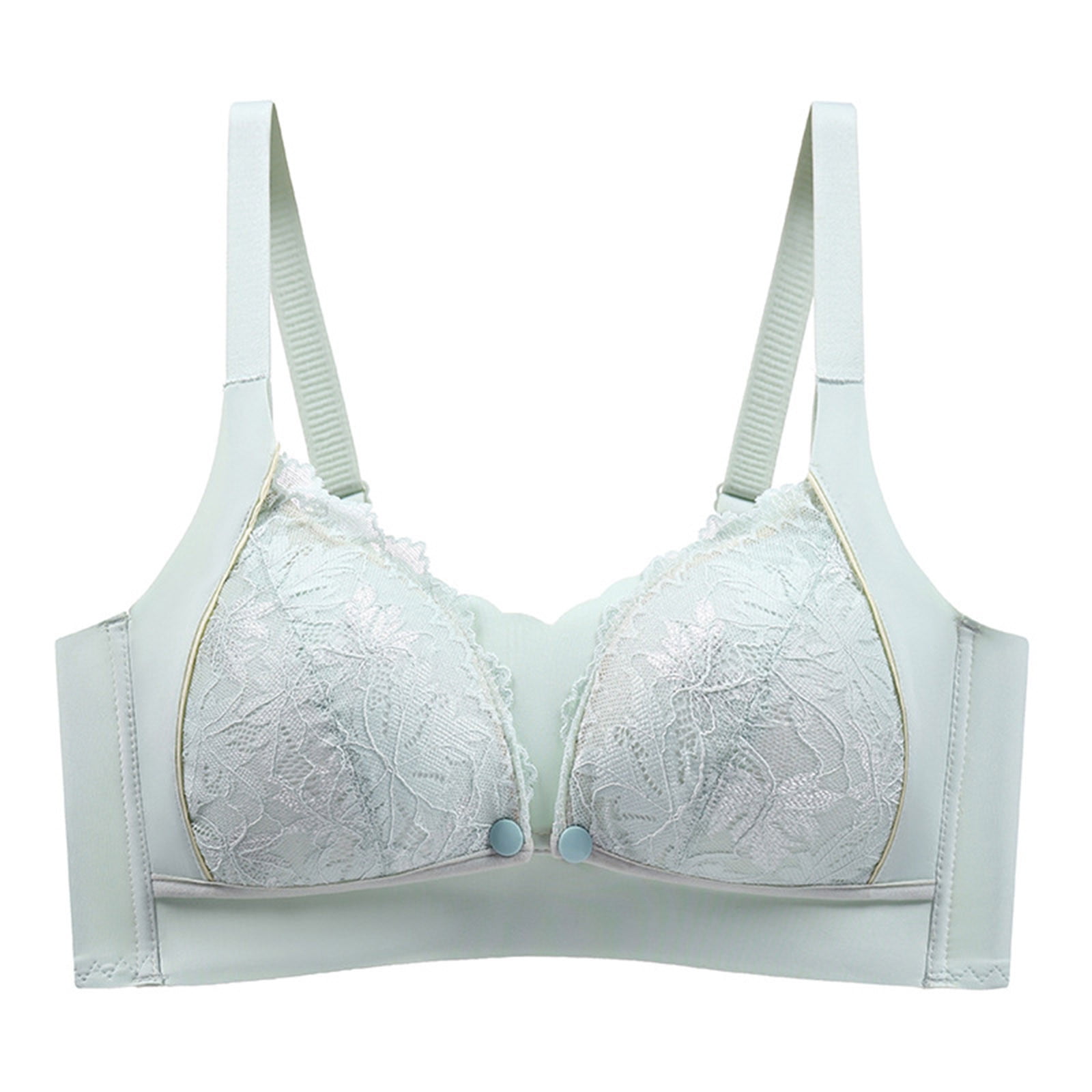 Bufgaceh Nursing Bras for Breastfeeding, Support Open Front Comfort Maternity Bra, Seamless Soft