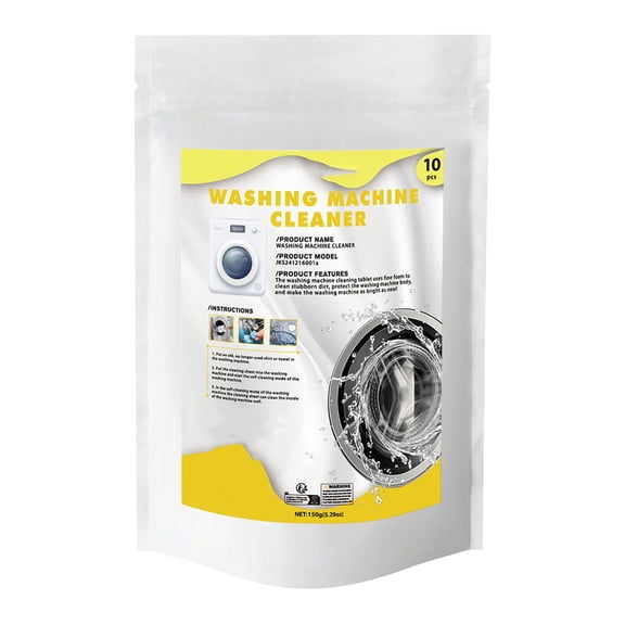 Bufgaceh Washing Cleaner Foaming Cleaning Tablets Drum Type Stain Removal Disinfecting and Sterilizing Foaming Tablets, Multicolor