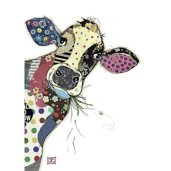 Bug Art Blank Greeting Card Connie Cow (Other)