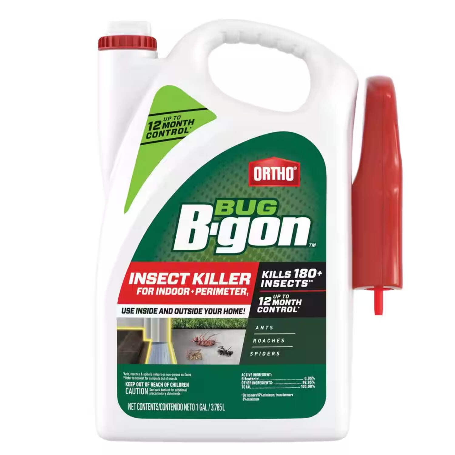 Bug B-Gon Insect Killer for Indoor plus Perimeter1, 1 Gal. Ant, Cockroach and Spider Insect Killer