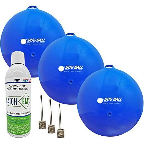 Bug Ball Deer Fly Ball Deluxe Kit- Odorless Eco-Friendly Biting Fly and Insect Killer with NO Pesticides or Electricity Needed, Kid and Pet Safe