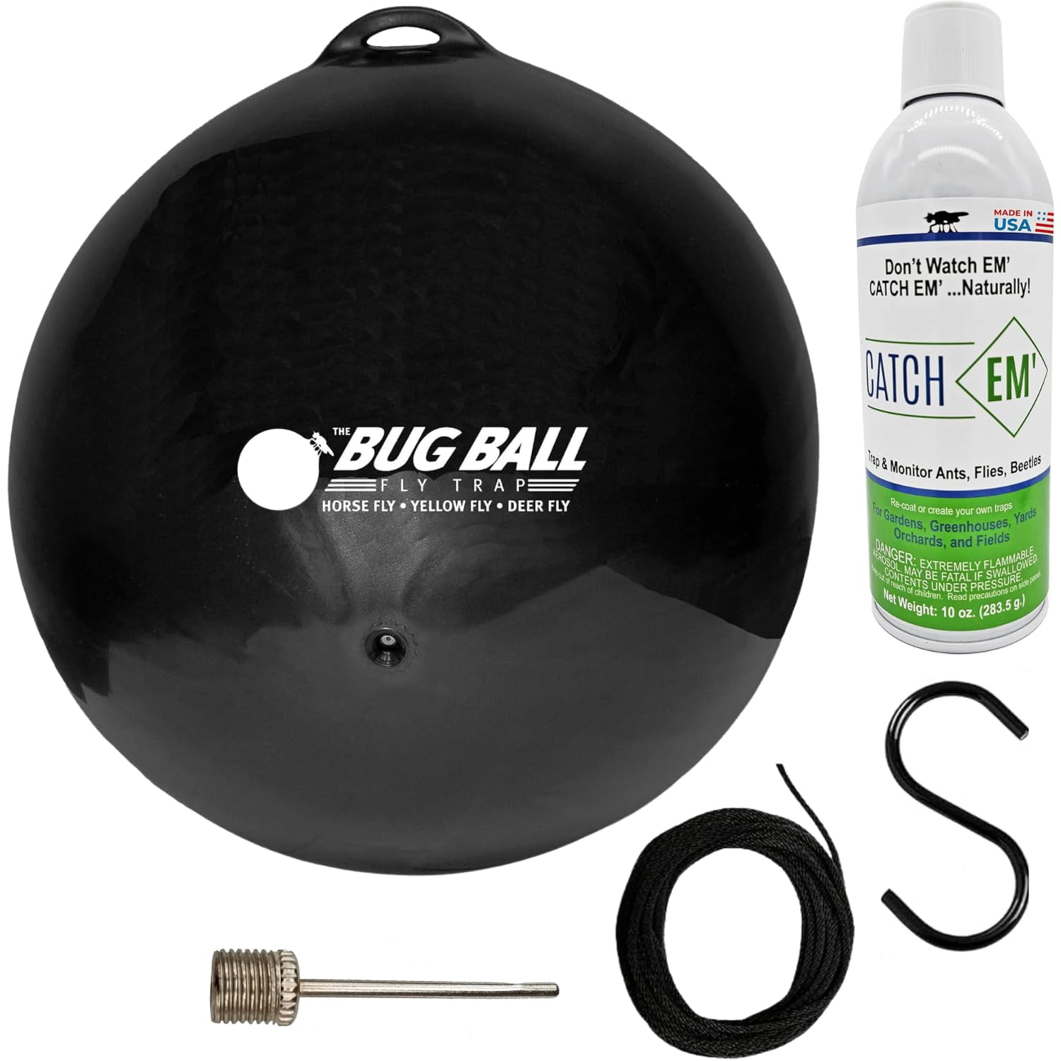 Ball Fly Insect Bug Ball Deluxe Complete Kit - Biting Fly and Insect Trap, Pack of 4 ...