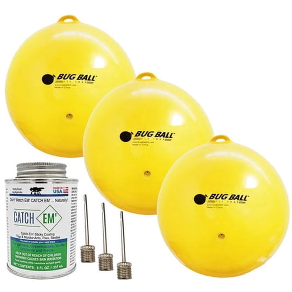 Bug Ball Gnat Ball Starter kit - Gnats, House Fly, No-See-Um, Aphids whiteflies,and Love Bug Trap