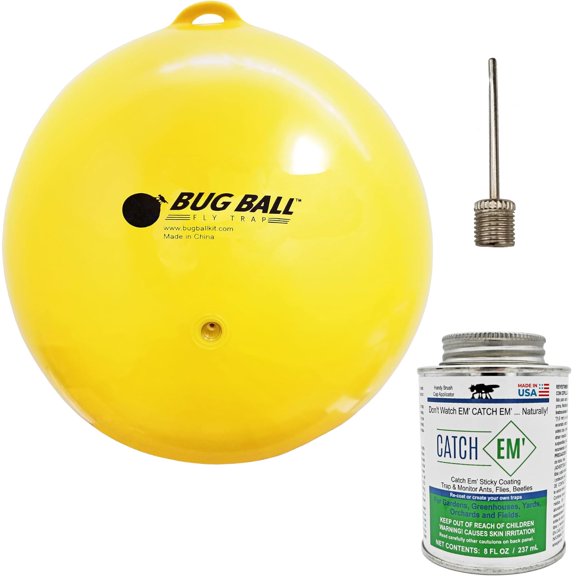 Bug Ball Gnat and Small Fly Ball Starter Kit - Biting Fly and Insect Trap, Pack of 4
