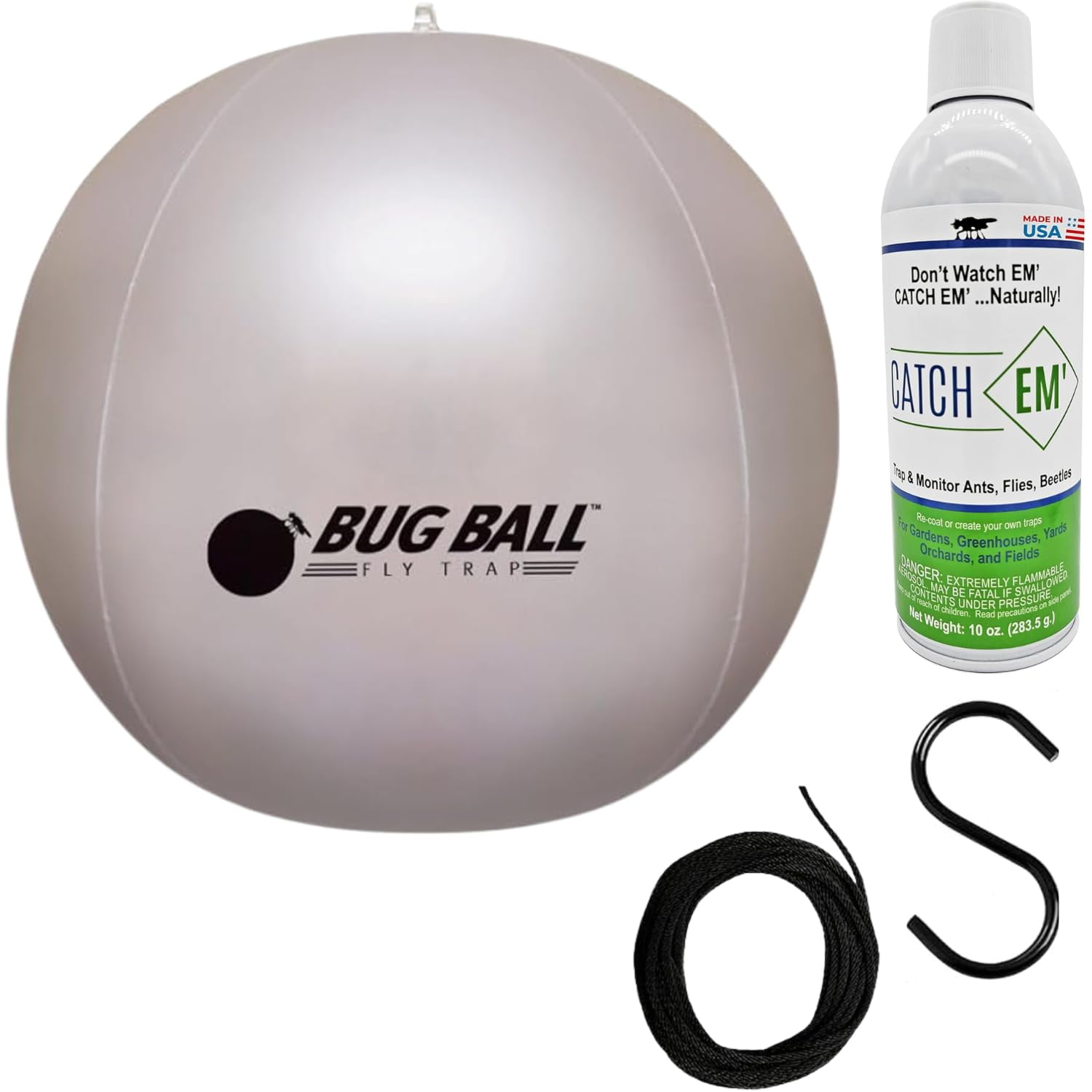 Bug Ball Mosquito Ball Deluxe Complete Kit - Biting Fly and Insect Trap, Pack of 2