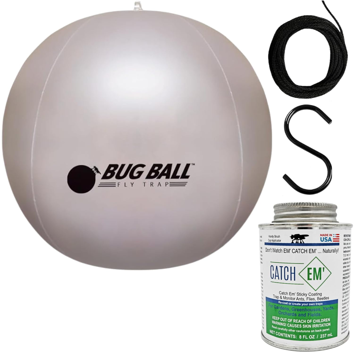 Bug Ball Mosquito Ball Starter Kit - Biting Fly and Insect Trap, Pack of 2
