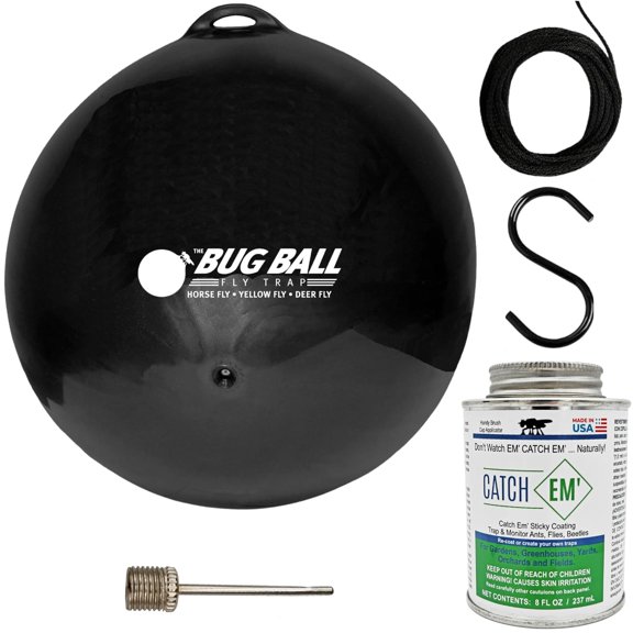 Bug Ball Starter Complete Kit - Biting Fly and Insect Trap, Pack of 4
