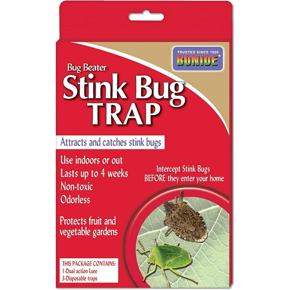 Bug Beater Stink Bug Trap Attracts and Catches Stink Bugs Indoors and Outdoors Long Lasting and Odorless Protection
