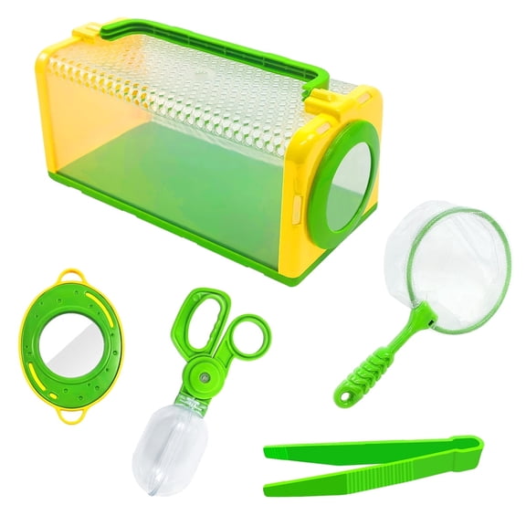 Kabuer Bug Catcher Kit,8-in-1 Insect Exploration Set for Kids,Outdoor Science Activity with Butterfly Net and Accessories