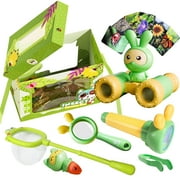 Rirool 31 Pcs Bug Catcher Kit for Kids, Outdoor Explorer Toys with Binoculars, Magnifying Glass & Insect Box, STEM Educational Camping Gift for Boys Girls Ages 3+